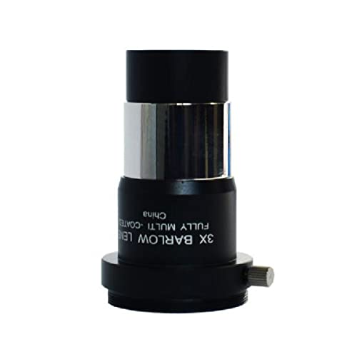 顕微鏡キット 2倍3倍M42カメラアダプタ付き望遠鏡アクセサリーM42X0.75MMカメラバヨネットスレッドメタル 顕微鏡レンズアダプター(3X Barlow Lens)
