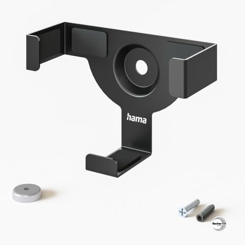 Hama Wandhalterung für Apple TV HD (4. Generation)/4K (1./2./3. Generation), magnetisch (zur Montage der Apple TV Box an Wand oder Fernseher, mit Fischer-Dübeln und VESA Schrauben) schwarz – Bild 3