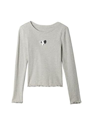 Image of Gap Girls' Long Sleeve Ribbed Tee