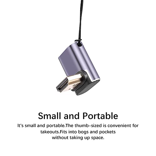 Adaptador HDMI 8K ángulo 90°, pack x2 miniatura 7