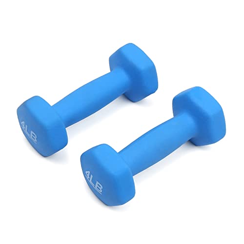 Image of KAKSS Neoprene Workout Fixed Weight Dumbbell(Proudly Made In India) (4-Pound, Set Of 2pc)