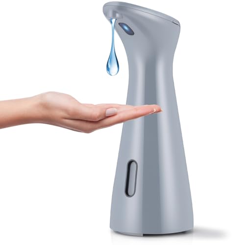 Zaxiva Dispenser Sapone Automatico, 200 ml Dispenser Sapone Bagno, dispenser di sapone liquido con Sensore di Movimento...