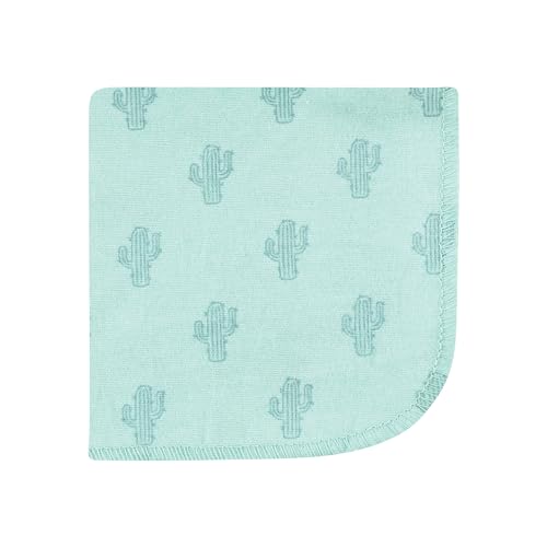 Image of Hudson Baby Unisex Baby Flannel Cotton Poly Washcloths, Desert Cactus 10 Pack, One Size