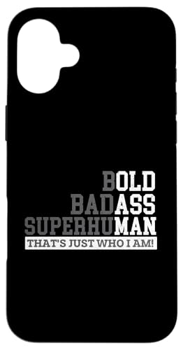 Bold Badass Superhuman - Old Man Dad Grandpa ��� �X�}�z�P�[�X iPhone 16 Plus �p