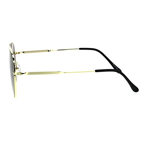 SA106 Retro Mobster Flat Top Metal Racer Sunglasses3
