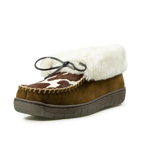 ARIAT Women's Indoor/Outdoor Warm Comfortable Dorothea Ankle Moccasin with Genuine Suede Leather Upper