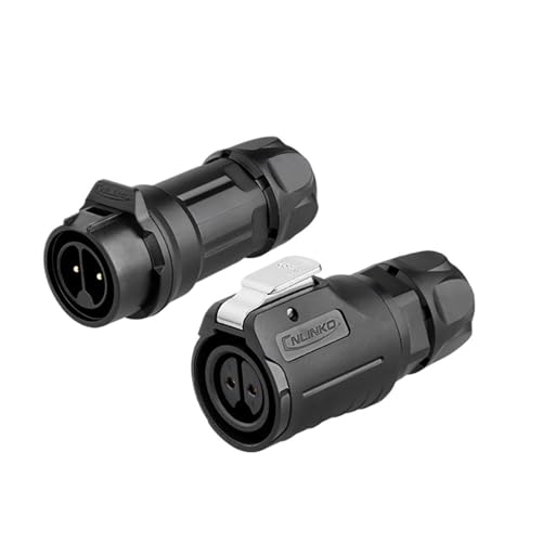 Connecteur étanche LP16 M16 2 Pin plastique PBT pour électronique et extérieur