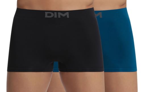 Unno Dim Basic Sin Costuras Micro Bóxer, Hombre, Azul (Indigo/Negro 6qo), Large (Tamaño del Fabricante: 4)