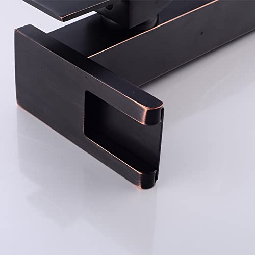 Grifo monomando dorado de caño alto con cascada cromada e iluminación LED RGB 6