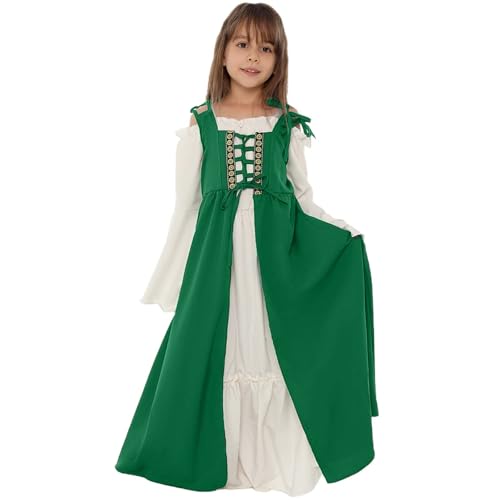 Robe médiévale enfant avec ceinture ajustable pour fête historique et spectacle