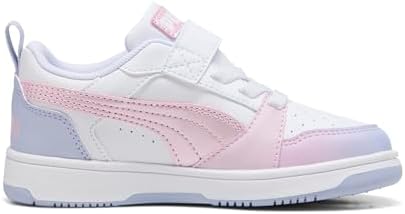PUMA PumaRbndV6LoBlurryDreamsA+PS Kız Çocuk Spor Ayakkabı, PUMA White-Rose Mauve-Cool Weather, 30 EU - Görsel 5