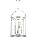Quoizel BTE5206PK Baltimore Lantern Silhouette Chandelier, 8-Light, 800 Watts, Polished Nickel (32"H x 20"W)
