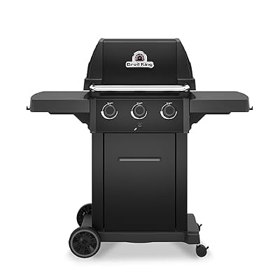 Broil King 824157 Royal 320 Shadow 3-Burner Natural Gas Grill in Black