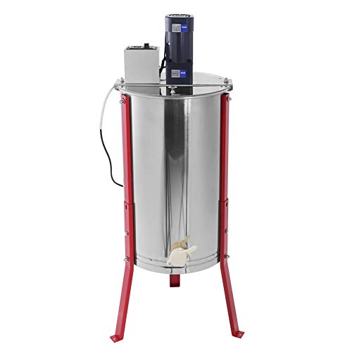 Zerone 3-Frame Electric Honey Extractor, Stainless Steel Electric Bee Honey Extractor UK Plug 220V