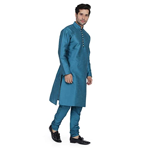 Image of Royal Kurta Mens Silk Blend Long Kurta (Only Kurta)