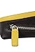 Golf Accessories Bag Pouch For Scorer, Tees, & Balls | Handmade to Order in Italy, Soft Pebble-Grain Waterproof Leather | Golf Valuables Case Items Holder (White/Brown/Yellow)