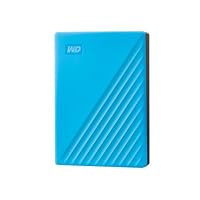 WD My Passport externe Festplatte 4 TB (mobiler Speicher, schlankes Design, herunterladbare Software, automatische Backups, Passwortschutz) Blau - auch kompatibel mit PC, Xbox und PS4 – Ansicht 1