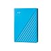WD My Passport externe Festplatte 4 TB (mobiler Speicher, schlankes Design, herunterladbare Software, automatische Backups, Passwortschutz) Blau - auch kompatibel mit PC, Xbox und PS4