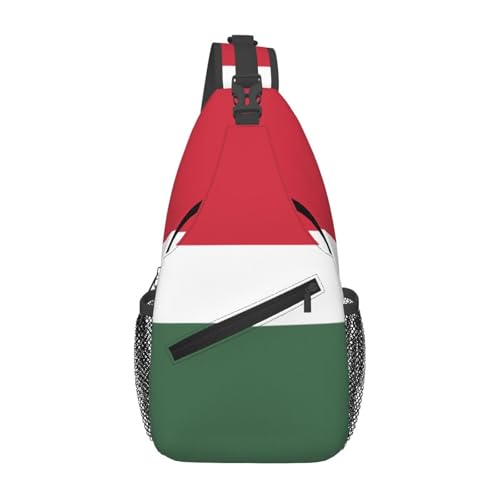 Mochila Unisex Bandera de Hungría Sling Ligera