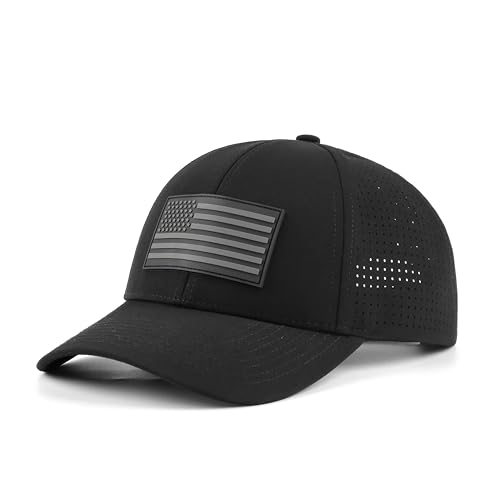 Image of Thin Blue Line, Thin Red Line American Flag, PVC Patch, Baseball Cap