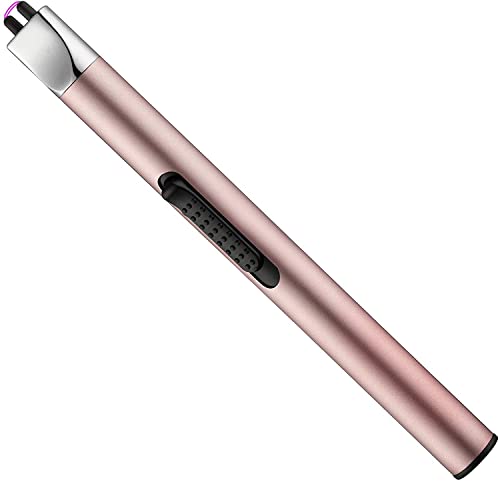 Electric Lighters Rechargeable REQUIN Candle Lighters USB Charger Flameless Lighters for Grill Long Lighter BBQ Windproof Fancy Cute Small Lighter