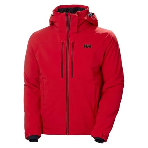 Helly-Hansen Alpha LIFALOFT - Giacca da sci isolante, per il freddo, da uomo, impermeabile, 163 Rosso, Large