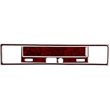 5Pcs Co-pilot Storage Box Cover Trim Kit Carbon Fiber+Epoxy CoatingSoft, ABS+Epoxy CoatingSoft, ABS+Suede Red Wood Grain for BMW 3 Series E36 1994-1996