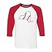 State Shape Baseball New York Three-Quarter Raglan Sleeve Baseball Shirt Unisex Medium White/Red