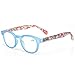 Kerecsen Reading Glasses Fashion Men and Women Readers Spring Hinge with Pattern Design Eyeglasses for Reading (5 Pack Mix Color, 2.5)