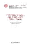  Principi di riforma del testo unico della finanza