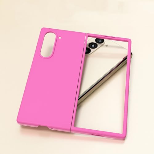 Coque Samsung Z Fold 4 antichoc et anti-rayures rose rouge pour smartphone pliable