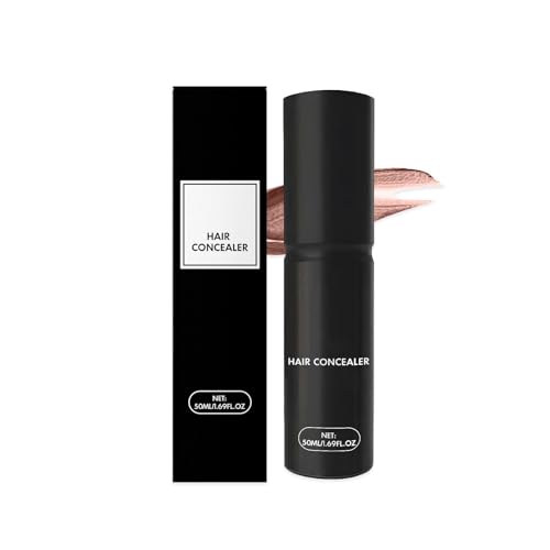Crema correctora para el cabello, cobertura natural de la línea del cabello, cobertura duradera e invisible, para calvas y cabello fino para mujeres y hombres, 50 ml (marrón medio, A)
