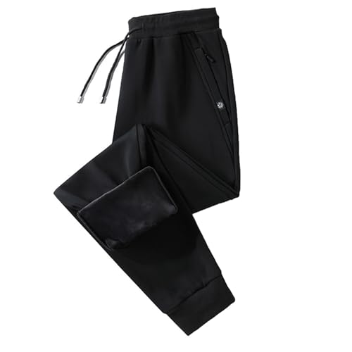 Pantalon homme léger et décontracté en maille côtelée avec cordon
