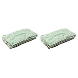 Uooduby Paquete de 40 Paños de Cocina, Paño Absorbente de Microfibra para Limpiar Platos, Cocina, Baño (Gris Y Verde)
