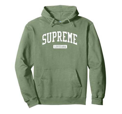Diseño deportivo deportivo vintage de Supreme Louisiana LA Sudadera con Capucha
