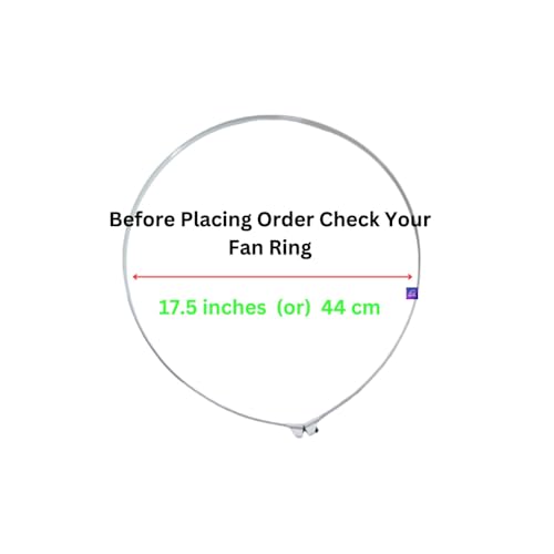 Image of Fan Guard Ring Outer diameter 44.5cm, or 17.5 inch The Ring Suitable for Brand Table Fan,Pedestal Fan, Wall fan (white colour)
