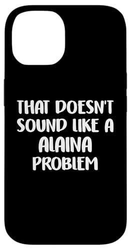 ALAINA Personalized Cute Flower Girls ALAINA Name スマホケース iPhone 14 用