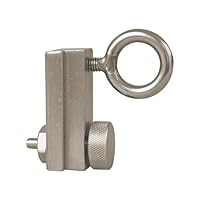 Windhager Sonnensegelmast Premium Ersatzschlitten, Silber Edelstahl, höhenverstellbar, zur Befestigung eines Sonnensegels, Zweitschlitten für Sonnensegelmast Premium