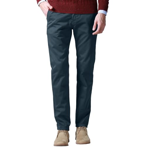 Image of Match Mens Regular-Fit Casual Flat Front Chino Pants