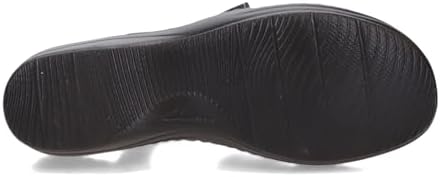 Clarks Women's Merliah Derby Heeled Sandal, Black Leather, 6.5 | Image 6