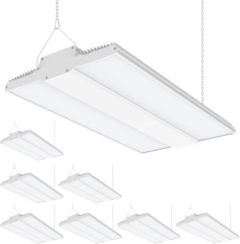 200W Linear High Bay LED Light, 30,000LM 5000K, UL Listed Shop Light 8 Pack