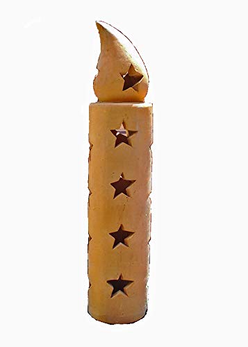 Amazon | ガーデンオブジェ テラコッタ製 ローソク 60cm NC1345