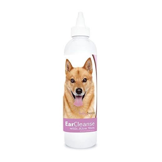 Healthy Breeds Finnish Spitz Ear Cleanse with Aloe Vera Sweet Pea and Vanilla 8 oz