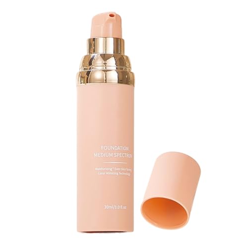 YNPQTDS カラーチェンジファンデーション メイクアップ | 30ミリライトウェイトファンデーション | 自然な仕上がりの肌カバー 女性用 日常メイク トラベル パーティー | 快適な使用感 軽量設計 素肌感 メイク効果 時短 | 持ち運び便利 多機能