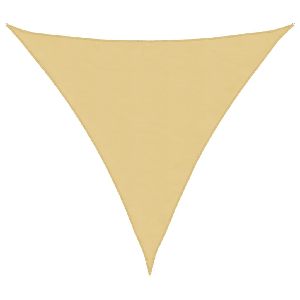 Voile D'ombrage Triangulaire Sable 4x4x4 M Polyester Oxford