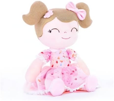 Miniatura 10 de Gloveleya - Muñeca de bebé, primer regalo para niñas, muñecas de felpa suave de 16 pulgadas, color rosa floral