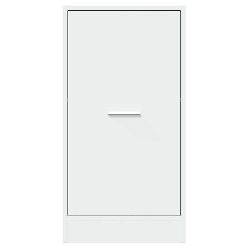Armadietto da farmacista, bianco, 40 x 41 x 77,5 cm, in legno, moderno, con 2 cassetti e guide in metallo, versatile armadio da cucina e ufficio