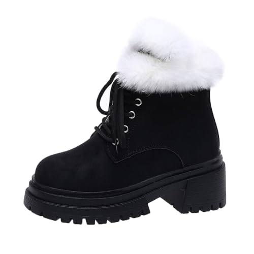 Botas de invierno para mujer contra el frío con suela gruesa y forro polar interior