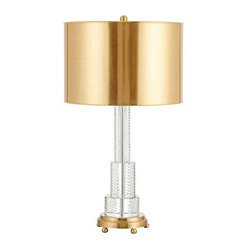 Desk Lamp Lámpara de Cama Moderna y Sencilla lámpara de Mesa de Lujo, Estudio, Sala de Estar, Dormitorio, lámpara de Mesa de Cristal Transparente, decoración de Dormitorio, lámpara de Noche, lámpara