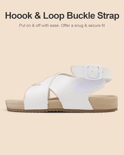 Cubufly Kids Sandals Cross Strappy Open Toe Plat Girl Boy Summer Shoes for Indoor and Outdoor Use Toddler/Little Kid/Big Kid4